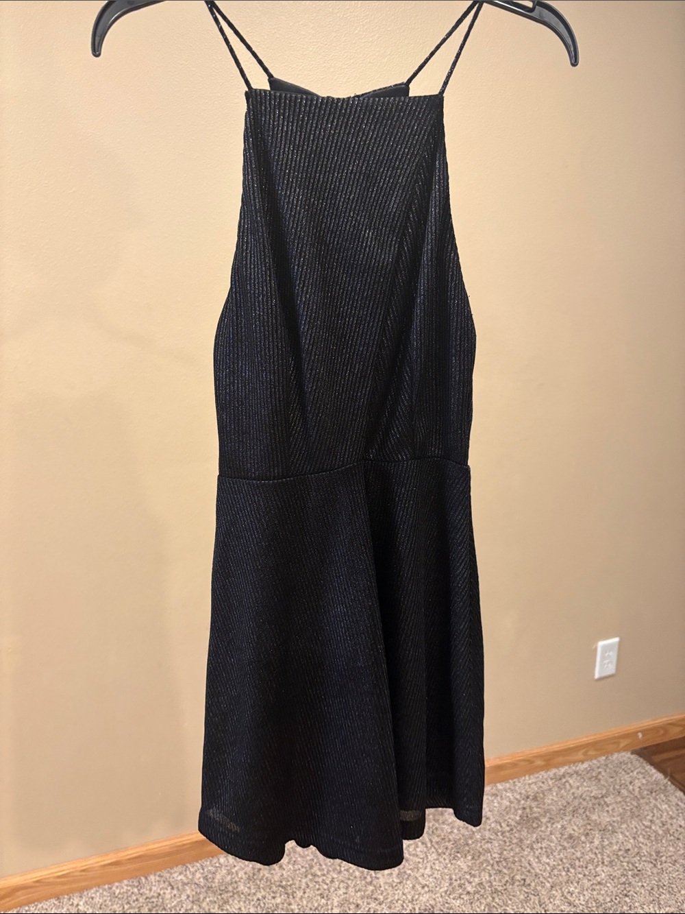 Black Strappy A-Line Women's Dress size small